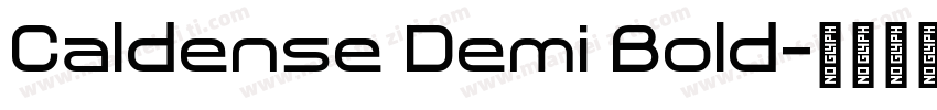 Caldense Demi Bold字体转换